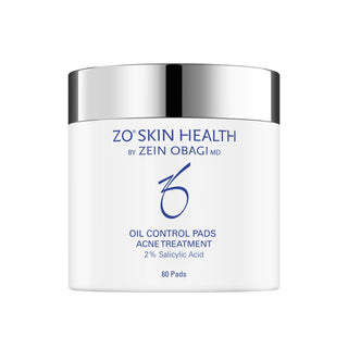 ZO Skin Health oil control pads packaging on a white background