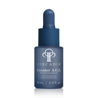 Circadia Counter A.G.E. Balancing Serum bottle on a white background
