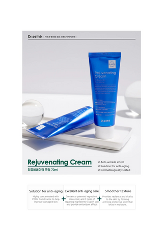 Dr. esthe Rejuvenating Cream packaging on a white background