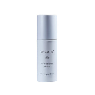 Epicutis hydrobiome serum bottle on a white background
