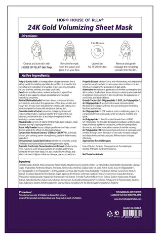 HOP+ 24k Gold Volumizing Sheet Mask