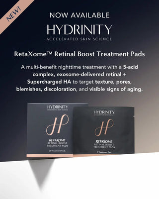 Hydrinity RetaXome Retinal Boost Treatment Pad Infographic