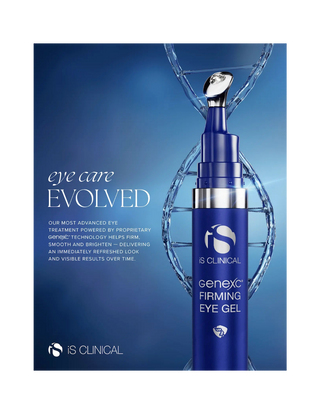 IS Clincial GeneXC Firming Eye Gel Infographic
