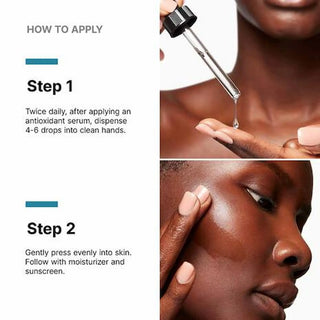 Skin Ceuticals P-Tiox Serum Steps for Application