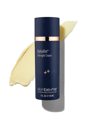 Skinbetter AlphaRet Overnight Cream 30ml with swatch.