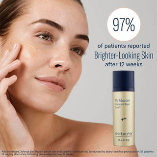 97% of patients reported Brighter-looking skin after 12 weeks.