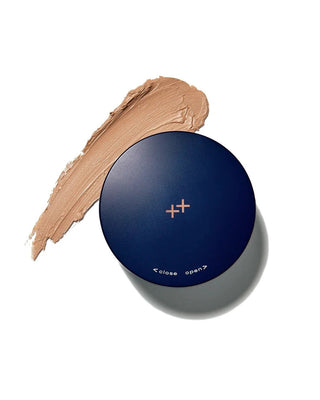Skinbetter Sunbetter Tone Smart SPF 68 Sunscreen Compact closed with swatch background.